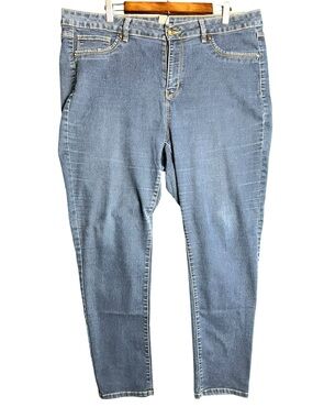 Workshop Republic Clothing 18W Skinny Jeans Medium Wash Stretch Plus Size